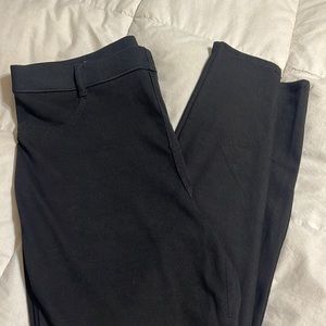 Black jeggings/mock dress pant
